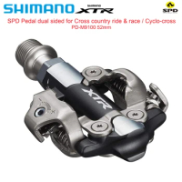 SHIMANO XTR DP-M9100 SPD Dual-sided Pedals for MTB Bike Clipless Race Pedals Short Axis With SM-SH51 Cleats