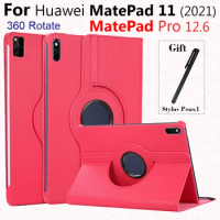 For Huawei Matepad 11 inch 2021 Case DBY-W09 DBY-L09 360 Degree Rotating Cover for Huawei Matepad Mate Pro 12.6 2021 Tablet case