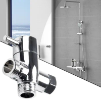 3 Way Shower Head Diverter Valve G1/2 T-adapter ABS Converter Water Tap Connector For Toilet Bidet Shower Bathroom Kitchen
