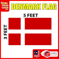 DENMARK FLAG 3x5 FEET KAKI / READY STOCK MALAYSIA / BENDERA NEGARA DENMARK FLAGS