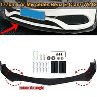Front Bumper Lip Splitter Spoiler Cover Body Kit Guards For Mercedes Benz E-Class W212 E200 E220 E250 E300 E350 Car Accessories
