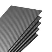 1pcs 0.3mm Thickness 500x250mm 250x250mm 500x600mm 100% Carbon Fiber Plate Panel Sheet With 3K Plaine Weave Glossy Surface