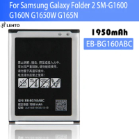 100% high capacity Battery EB-BG160ABC for Samsung Galaxy Folder 2 SM-G1600 G160N G1650W G165N 1950mAh EB-BG160ABK Batteria