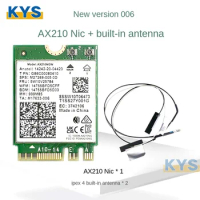 AX210 For WiFi6E Intel AX210NGW WiFi card Triple-band 2.4G/5G/6GHz Wireless Card Bluetooth 5.3 Wireless Card M.2 NGFF New