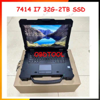 I7 32G Dell Latitude 7414 Rugged Extreme I7 6600 32G Ram With 2TB SSD Repair Diagnosis Compurter Touch Screen For Scanner Tool