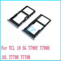 SIM Card Tray Holder For TCL 10 5G T790H 10L T770H 10 Plus T790S T790W T782H SIM Card Slot Adapter Replacement Repair Parts