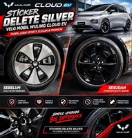 STICKER DELETE SILVER VELG MOBIL WULING CLOUD EV