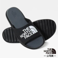 【美國 The North Face】男 輕量便利LOGO拖鞋.海灘鞋/5JCA-KY4 黑 N