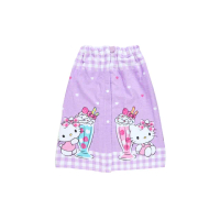 【SANRIO 三麗鷗】兒童用抗UV浴巾裙 110*60cm Hello Kitty 冰淇淋(生活雜貨)