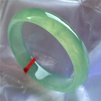 【現貨】玉手鐲冰種滿陽綠油青玉鐲子女款老坑翡翠色處理透白手鐲【北歐家居生活】