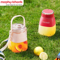 Morphy Richards Portable Juice Blender 1L BPA Free Healthy Water Bottle Double Lids With Straw Fruit Milkshake Juicer Cup Mixer