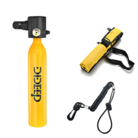 DIDEEP 0.5L Mini Scuba Tank Dive Diving Equipment Underwater Breath Device Cylinder Oxygen 5-10 Minutes