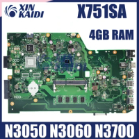 X751SA MAINboard For ASUS VIVOBOOK X751SV X751SJ X751S Laptop Motherboard With N3050/N3060/N3700 CPU 4GB-RAM OK 100% Test