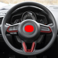 For Mazda 3 6 CX3 CX-3 CX-5 CX5 CX8 CX 9 Axela ATENZA 2017 2018 2019 3Pcs Car Steering Wheel Trim Sequins Cover Sticker