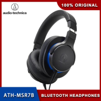 Original Audio-Technica ATH-MSR7b Professional Earphone Over-Ear Headset Hi-Res Audio Portable Headphone Hifi Balanced Connect