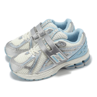 New Balance 童鞋 1906 寬楦 中童 小朋友 金屬銀 鉻藍 運動鞋 休閒鞋 魔鬼氈 NB PV1906EW-W
