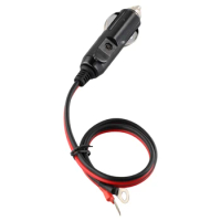 12 Volts Heavy Duty 15A Male Plug Cigarette Lighter Plug Cable Adapter Cord Plug Power Inverter Portable Power Supply