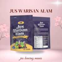 Jus Warisan Alam - Minuman Herba Tradisional | 100% Herba Premium | Sachet Mudah Diminum