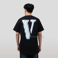 VLONE X FRIENDS PIXEL LOGO BLACK TEE (100% AUTHENTIC) XL