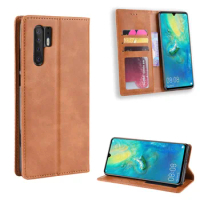 Huawei P30 Pro Case Luxury Leather Flip cover funda with Stand Card Slot phone cases For Huawei P30 Pro Without magnets coque