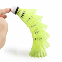 Plastic Durable Nylon Badminton Shuttlecocks with Great Stability Durability Indoor Outdoor Sports Badminton Training Balls