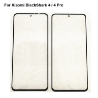 For Xiaomi Blackshark 4 Pro Front LCD Glass Lens touchscreen Black shark 4 Touch screen Panel Outer Screen Glass without flex
