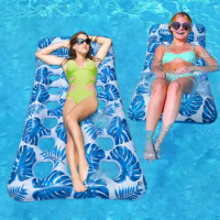2023 Outdoor Foldable Water Hammock Inflatable Floating Swimming Pool Mattress Party Lounge Bed Beach Sports Recliner Recreation