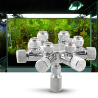Aquarium Tank CO2 Splitter Regulator Distributor Needle Fine Adjusting Valve for CO2 Regulator for Aquarium Plant CO2 Tank