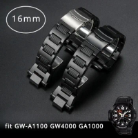 16mm Watches Accessories Bracelet for CASIO G-SHOCK GW-A1100 GW4000 GA1000 Series Beads WatchBandS Composite Plastic Steel