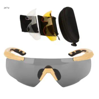 448C Cycling Goggles Running Goggles Sports Sunglasses with Interchangeable Lens