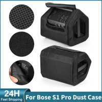 For Bose S1 Pro+ Speaker Dust Case with Handle Top Opening 600D Twill Nylon Oxford Washable Dust Cover for Bose S1 Pro 2018-23