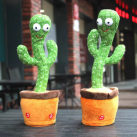 Dancing Cactus Toy Talking Toy Singing Baby Voice Control Music Sand Carving Learn to Speak Doll Wholesale