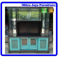 PROMO FREE ONGKIR!!! LEMARI PAJANGAN TV / BUFET TV KACA BORR
