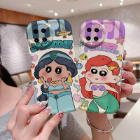 Sarung untuk OPPO RENO4, A93, 4F, 4G, Puteri, krayon, Shin-chan, Jasmine, Ariel, reka bentuk baru, c