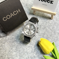 FCWomen Coach Crystals Leather Quartz Watch Womens Watch 41MM