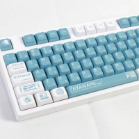 EVA 00 GMK 135 Keys Anime Mechanical Keyboard PBT Keycaps XDA Profile DyeSubbed Blue White Gaming Custom Key Caps