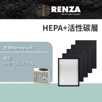 【RENZA】適用Honeywell HAP-16500-TWN 空氣清淨機(HEPA濾網+活性碳濾網 濾芯)