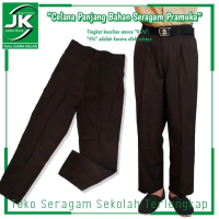 [JK] Celana Seragam Pramuka Bahan - Tanpa Karet - Seragam Pramuka - Celana Coklat - Celana Pramuka -
