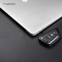 T-CARBON Carbon Fiber Key Cover Key Case Shell For BMW X3 X5 X6 F30 F34 F10 F20 G20 G30 G01 G02 G05 F15 F16 1 3 5 7 Series