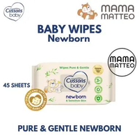 CUSSONS Baby Wipes Pure & Gentle Newborn 45's / Tisu Basah Bayi Anak / Tissue Basah Cusson BANDUNG C