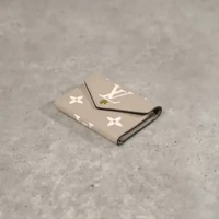 Dompet LOUIS VUITTON LV VICTORINE ECLIPSE EMPREINTE BEIGE TRIFOLD WALLET 100% ORIGINAL 11.5X7CM