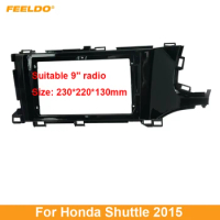 FEELDO Car Stereo 9" Big Screen 2Din Fascia Frame Adapter For Honda Shuttle 2015+ Dash Audio Fitting Panel Frame Kit
