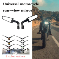 8 Color Motorcycle Rearview Mirrors Wind Wing Adjustable Rotating Side Mirrors for Suzuki GSF650 GSX1250 GSF1200 GS500 GS500E/F