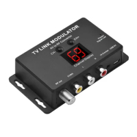 TV LINK Modulator AV to RF Converter 21 Channel Display PAL/NTSC optional VHF/UHF link modulator CATV system TM80