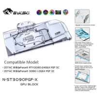 Bykski Water Block Use for ZOTAC Gaming RTX 3090 AMP Core Holo/ Extreme Holo GPU Card Full Cover Copper Radiator,N-ST3090PGF-X