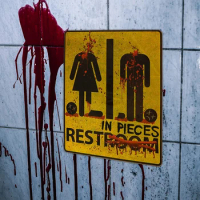 Halloween DIY Bloody Sticker For Bathroom Toilet Stickers Halloween Fright Night Horror Mural Adhesive Party Decoration Wall