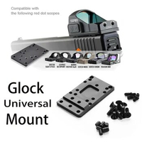 Tactical CNC Metal Universal Glock Mount Plate Base Pistol Mount For RMR SRO MROS VENOM Doctor Red Dot Optics Sights