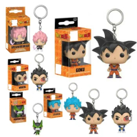 New DragonBall Keychains Cartoon Anime Figures Son Goku Master Roshi Children Pendant Collection Decoration Model Toys Gifts