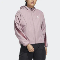 【adidas 愛迪達】外套 女 運動 連帽外套 風衣外套 亞規 MET WV JKT 紫 HF0046