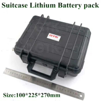 Li-ion 18V 19V 20V 50AH 60Ah rechargeable battery for Laptops notebook tablet power bank 5V USB Converter DC plugs + charger